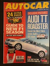 Autocar UK 24 February 1999 Audi TT Roadster Audi S3 EVO VI F1 Season Guide picture