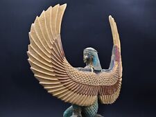 OWN NOW ONE OF RARE PIECE ANTIQUES Of The Ancient Winged Statue Of Goddess Isis picture
