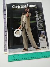 1994 Sexy Long Legs ankles feet shoes photo Christine Laure Print Ad FRANCE 90's picture