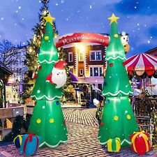 Christmas Tree Santa Gifts Archway Airblown Inflatable Decor Outdoor Light LED picture