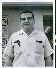 1966 Charles Sonny Brown Police Chief Business Man Vintage Glasses 8X10 Photo picture