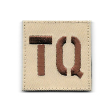 Medical Alert Brown Tan TQ Tourniquet Patch Fits For VELCRO® BRAND Fastener picture