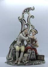 Antique Ludwigsburg Porcelain Figurine  Lovers with a Sheep Between Their Feet picture