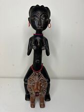 hand carved antique African Ashanti Akuaba/Fertility, warrior doll 6