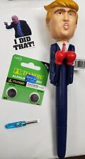 Donald Trump Smack Talking Collectible Boxing Pen 2016 The Candidate w/ bonus picture