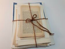 Old book pages ephemera set of 100 picture