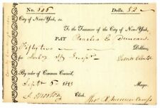 Dewitt Clinton signed Pay Order - Autographs of Famous People picture