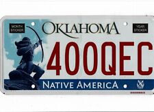 OKLAHOMA passenger license plate 