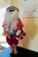 Hawaii Beach Santa with Life Preserver and Beer picture