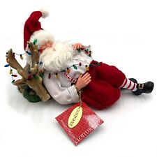 CLOTHTIQUE POSSIBLE DREAMS MERRY CHRISNOOZE #71219 SNORING SANTA w/ TAGS WORKS picture