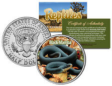 BLACK MAMBA * Collectible Reptiles * JFK Half Dollar U.S. Colorized Coin SNAKE picture