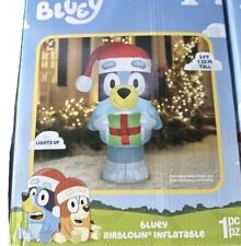 5' Feet Gemmy Bluey Airblown Yard Inflatable Lights Up  Present Gift Bingo 2023 picture