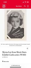MUSEUM PIECE Myrna Loy from Movie Stars Exhibit Cards series (W401) THE MET picture
