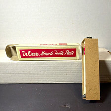 Dr. West's Miracle Tooth Paste 50 Cent Size 3 oz Tube with Box NOS VERY NICE picture