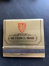 MATCHBOOK - SIR FRANCIS DRAKE HOTEL - SAN FRANCISCO, CA - UNSTRUCK picture