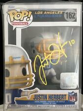 JUSTIN HERBERT SIGNED CHARGERS FUNKO POP #162 ENCAPSULATED (YELLOW INK) picture