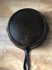Unmarked Vintage Cast Iron Skillet #8, 10.5” Inch Reconditioned And Seasoned picture