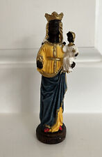 VINTAGE BLACK MADONNA D´OROPA PRIESTS ALTAR TABLE CHURCH FIGURINE STATUE 5” Tall picture