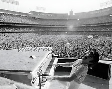 1973 Elton John in Concert  Dodger Stadium Black & White 8 X 10 Photo Picture picture