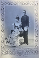 1902 King Alfonso XIII of Spain Royal Palace at Madrid and San Sebastian picture