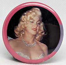 Vtg MADONNA Pop Star Icon Singer Actress 1980's Blonde Bomb Shell Badge (P1005) picture