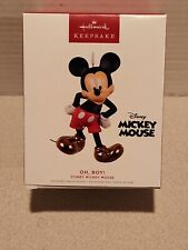 2022 Hallmark Ornament Disney Mickey Mouse OH, BOY NIB Porcelain picture
