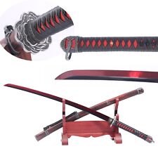 40' Rosewood Red katana 1095 steel Japanese Samurai Sharp Sword Blade  Full Tang picture