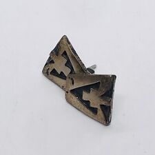 3.6g 925 STERLING SILVER OVERLAY ARROW EARLY NATIVE AMERICAN STUD EARRINGS picture
