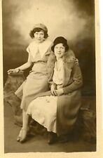 As They Were WOMEN Vintage POSTCARD Real Photo RPPC bw FOUND Original 24 48 T picture