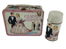 1967 Vintage Campus Queen Metal Lunchbox and Thermos Magnetic Game King-Seeley picture
