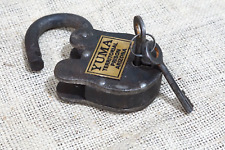 LARGE Yuma Territorial Prison Cast Iron Lock W/ 2 Keys 4 1/2