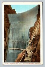 Yellowstone Park WY, Shoshone Dam, Wyoming c1926 Vintage Postcard picture