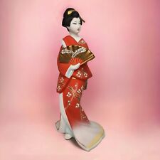 Vintage Hakata Doll Association Geisha Marked Maiko Folk Craft Japan 14