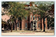 c1910 High School Exterior Building Harrisonville Missouri MO Vintage Postcard picture