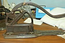 Antique Rare Cast Iron P J SORG Country Store Tobacco Plug Cutter Rustic PAT1883 picture