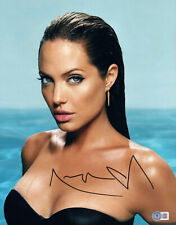 W@W SEXY ANGELINA JOLIE SIGNED AUTOGRAPH 11X14 PHOTO BECKETT BAS picture
