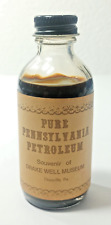 DRAKE Well Souvenir Sample Oil Bottle Pennsylvania Petroleum Titusville picture