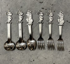 Mickey Mouse Spoon And Fork Set by Bonny Disney Circa 1970's picture