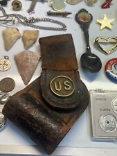 Junk Drawer Lot Coins Patches Pocket Watch Lighter Arrowhead Signed Card Knife picture