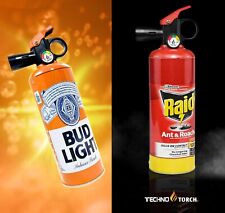 1x Techno Fire Extinguisher Torch Windproof Adjustable Refillable Random Designs picture