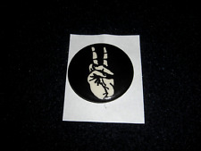  Hippie Peace Sign Used Pin Back Button 1960's picture