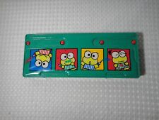 Vintage 1992 Sanrio Kero Keroppi Green Pencil Case With Containers missing one picture