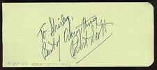 Robert Scott AKA Mark Roberts d2006 signed 2x5 cut autograph 2-17-48 Pan Pacific picture