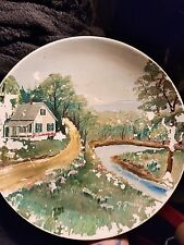 Hand Painted Plate Signed By Artist G. Greuey picture