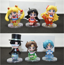 6PCS/SET Anime Sailor Moon Mini Figures 5CM PVC Model Doll Toy Decor Gifts New picture