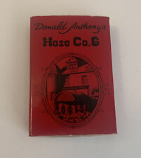 Vintage Donald Anthony’s Hose Co. 6 Matchbox Matches Rhode Island Firehouse Ad picture