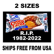 Classic Klondike Choco Taco Ice Cream Truck Sticker  2 Sizes   picture