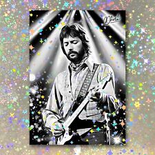 Eric Clapton Holographic Headliner Sketch Card Limited 1/5 Dr. Dunk Signed picture