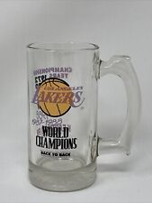 1987-1988 NBA LA LAKERS Mug WORLD CHAMPIONS BACK To BACK JACK IN THE BOX Glass picture