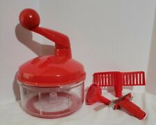 TUPPERWARE Quick Chef Food Processor Chopper Mixer Whisk Red  picture